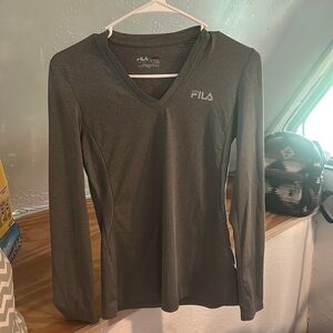 Long sleeve gray, fila a sport shirt